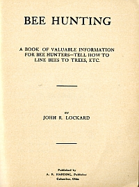Bee Hunting Manual 1909